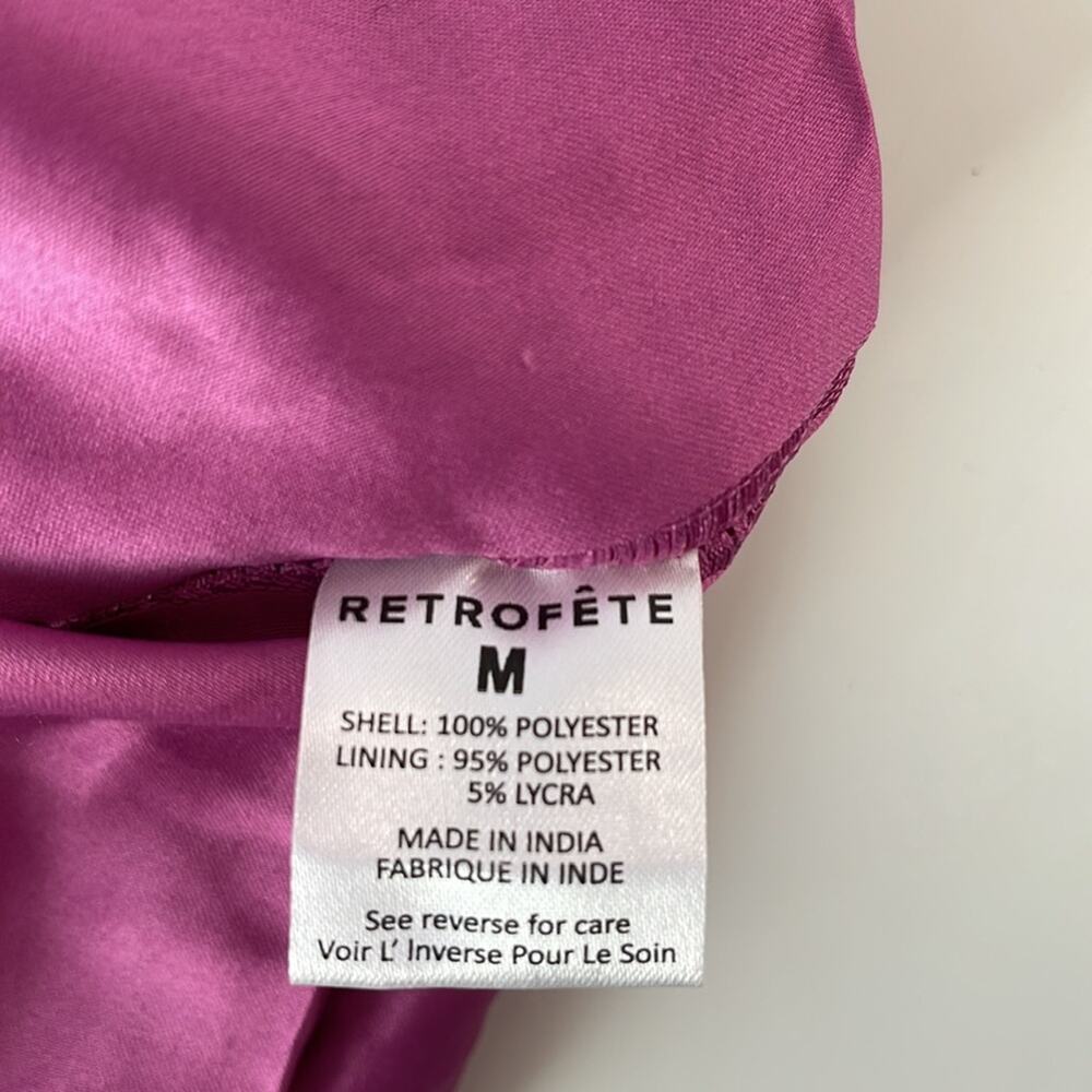 RETROFETE Heather Sequin Embellished Strapless Pink Mini Dress Size Medium - Picture 12 of 12